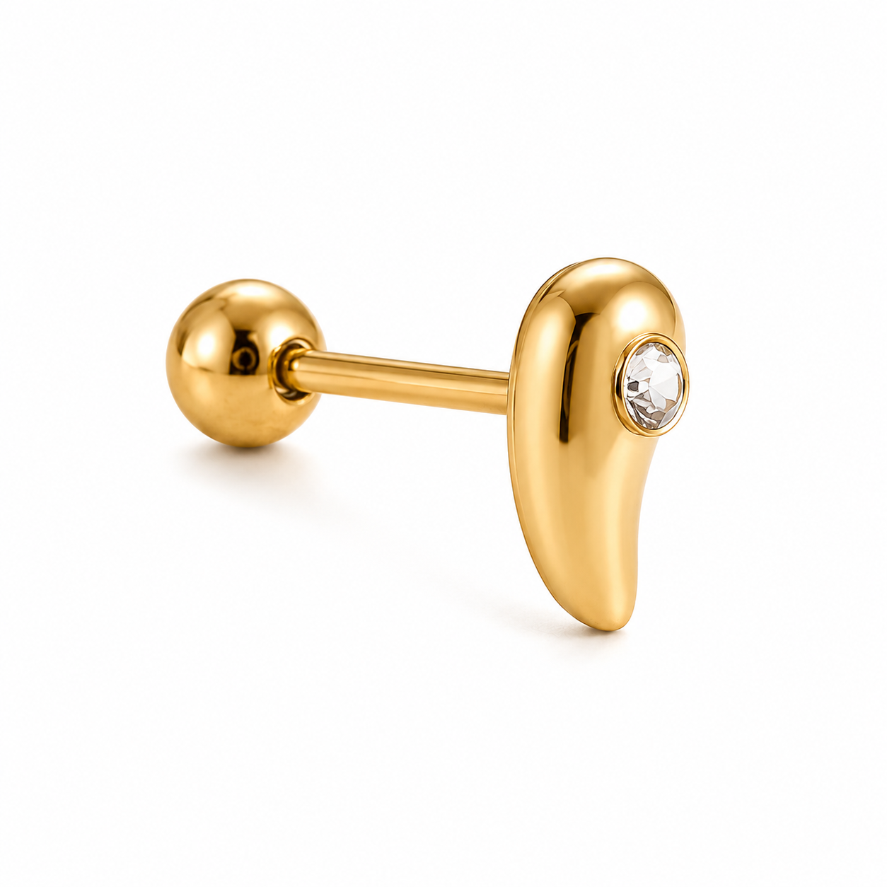 Liquid Gold Piercing 14K vergoldet