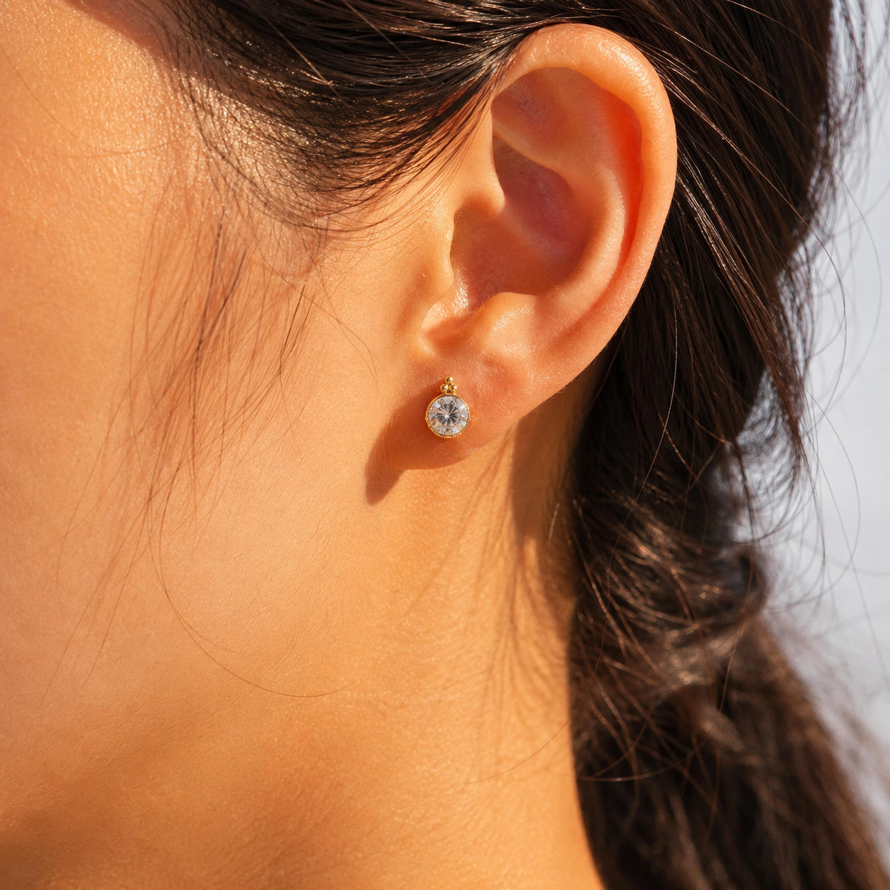 Crystal Luxe Piercing 14K vergoldet