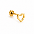 Golden Heart Piercing 14K vergoldet