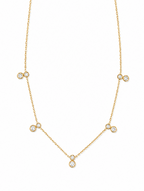 Éclat Drop Necklace 14K vergoldet