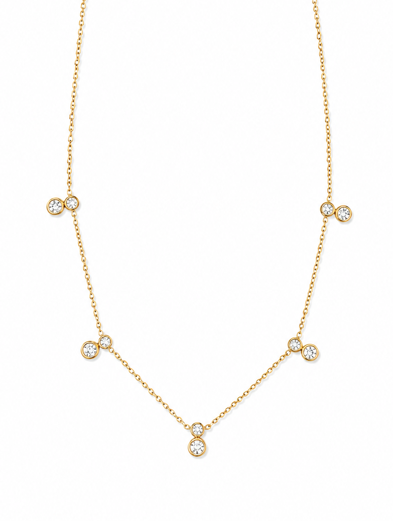 Éclat Drop Necklace 14K vergoldet