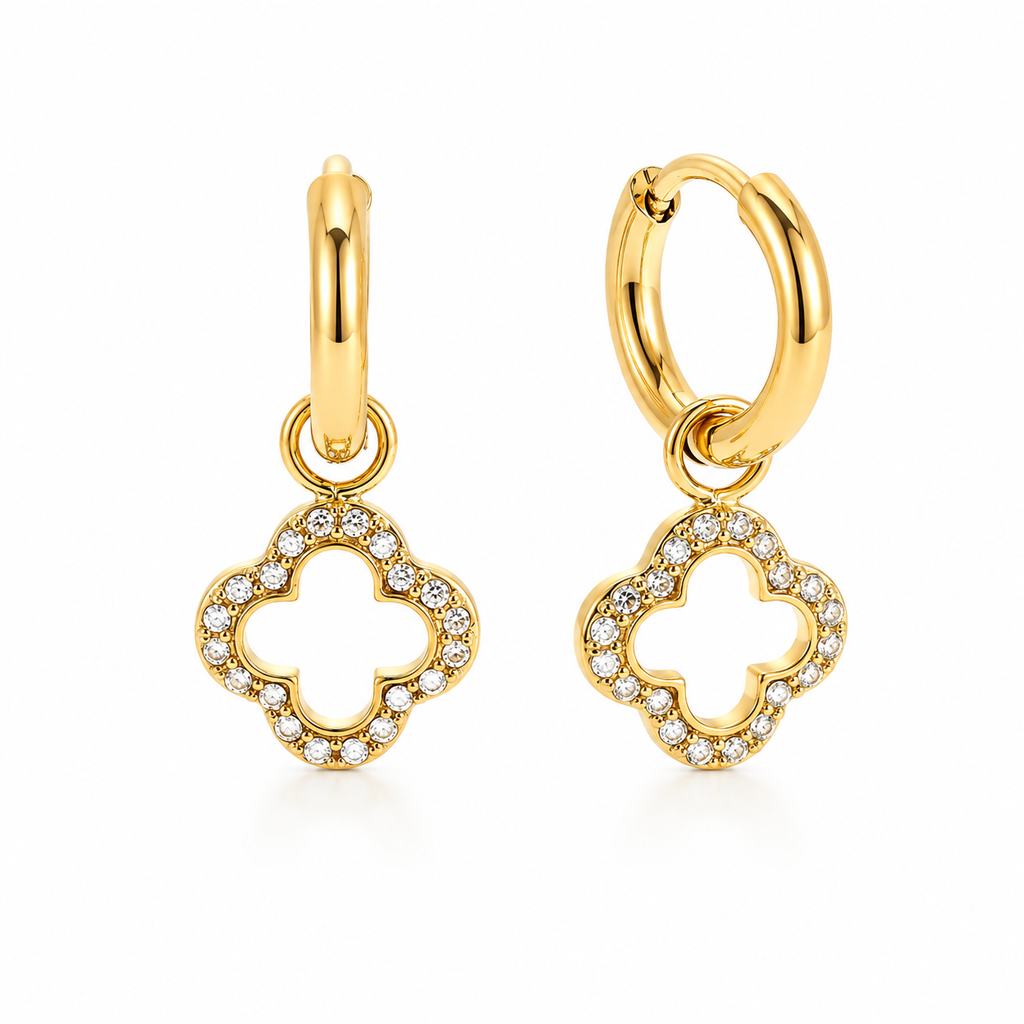 Golden Lucky Clover 14K vergoldet