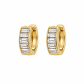 Aurél Baguette Hoops 14K Gold Plated
