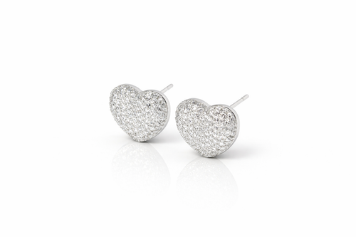 Crystal Heart Zirkonia Ohrstecker