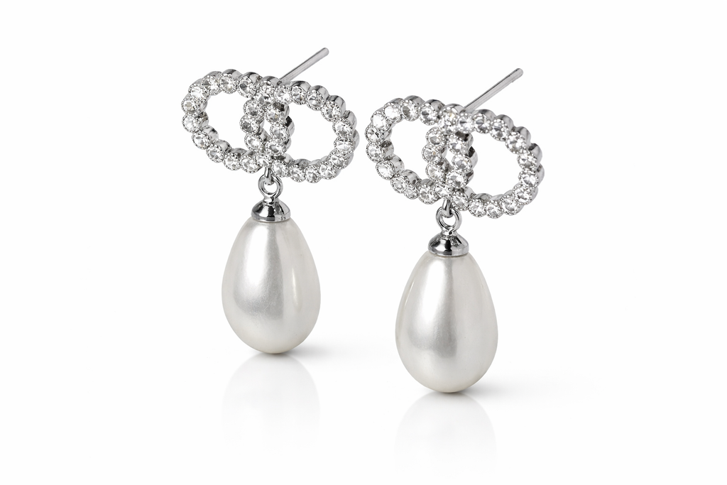 Royal Pearl Zirkonia Ohrringe