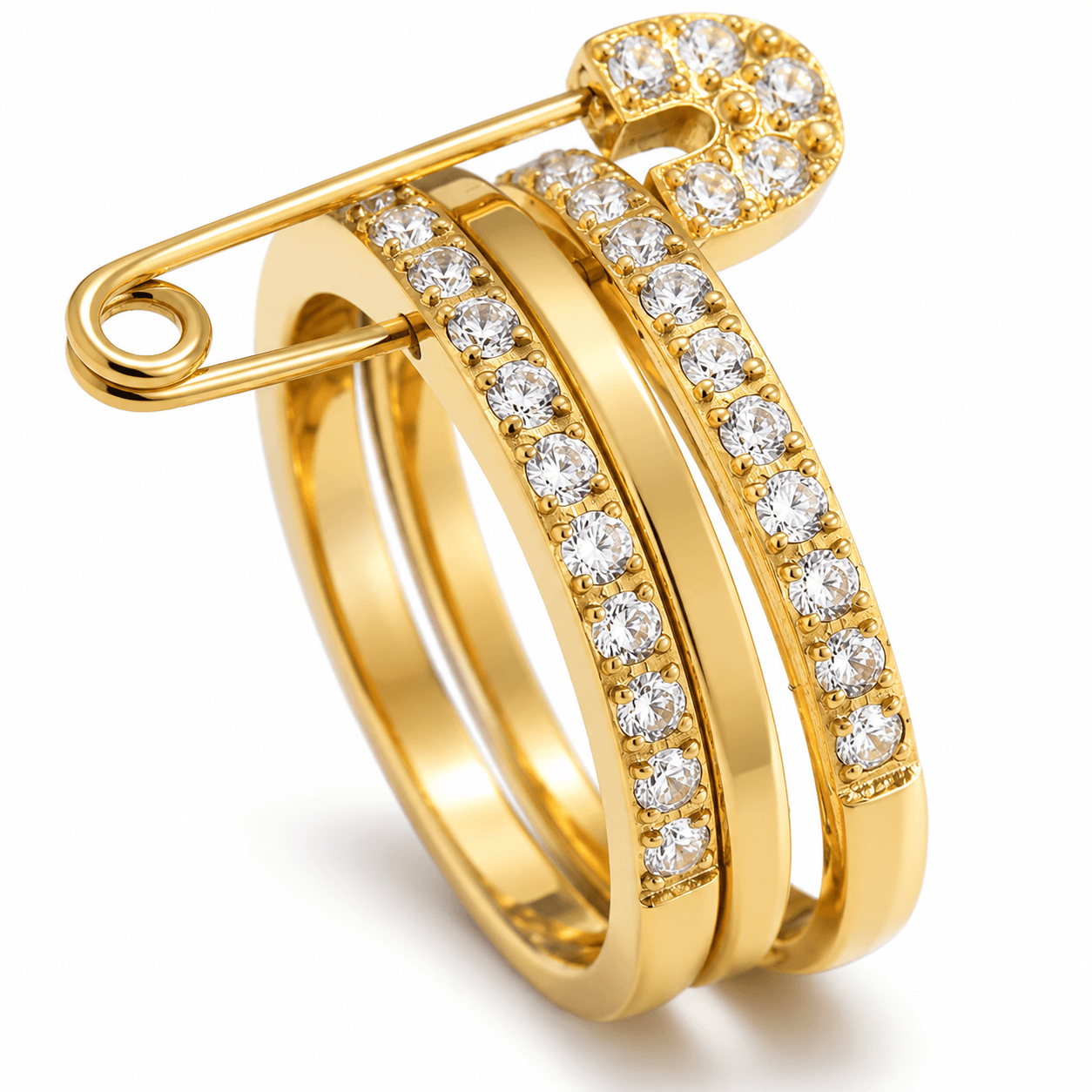 Pave Royale Ring 18K vergoldet
