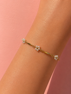 Pearl Bloom Bracelet 14K vergoldet