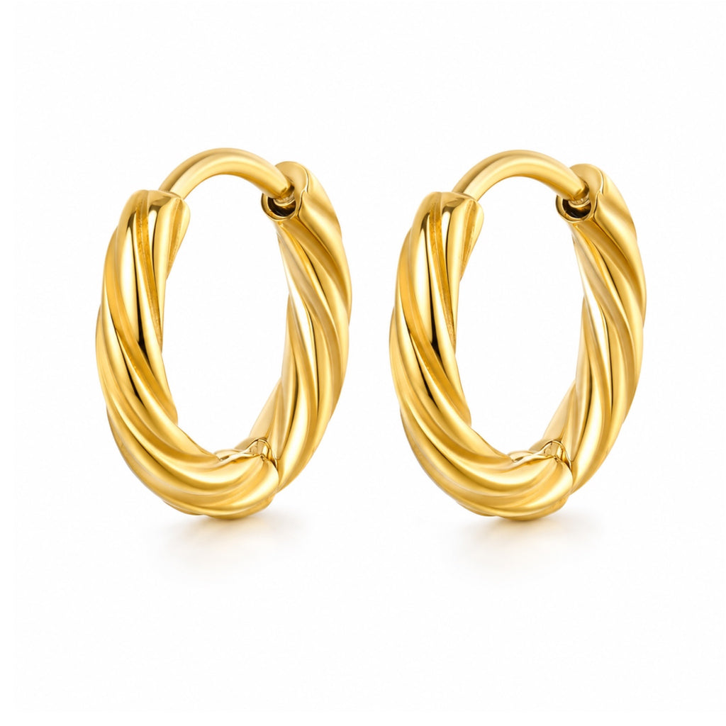 Luna Twist Ohrringe 18K vergoldet
