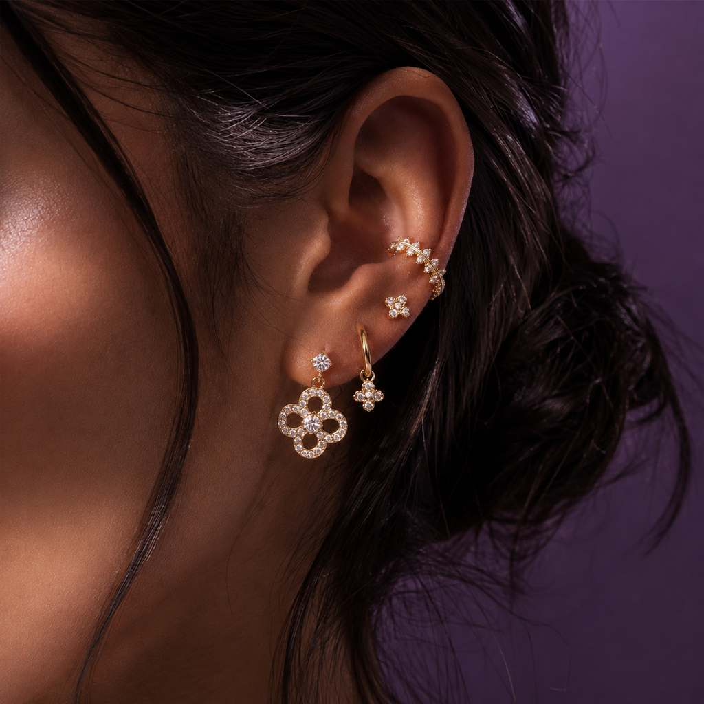 Lucky Luxe Elite Ohrringe - 14K Vergoldet