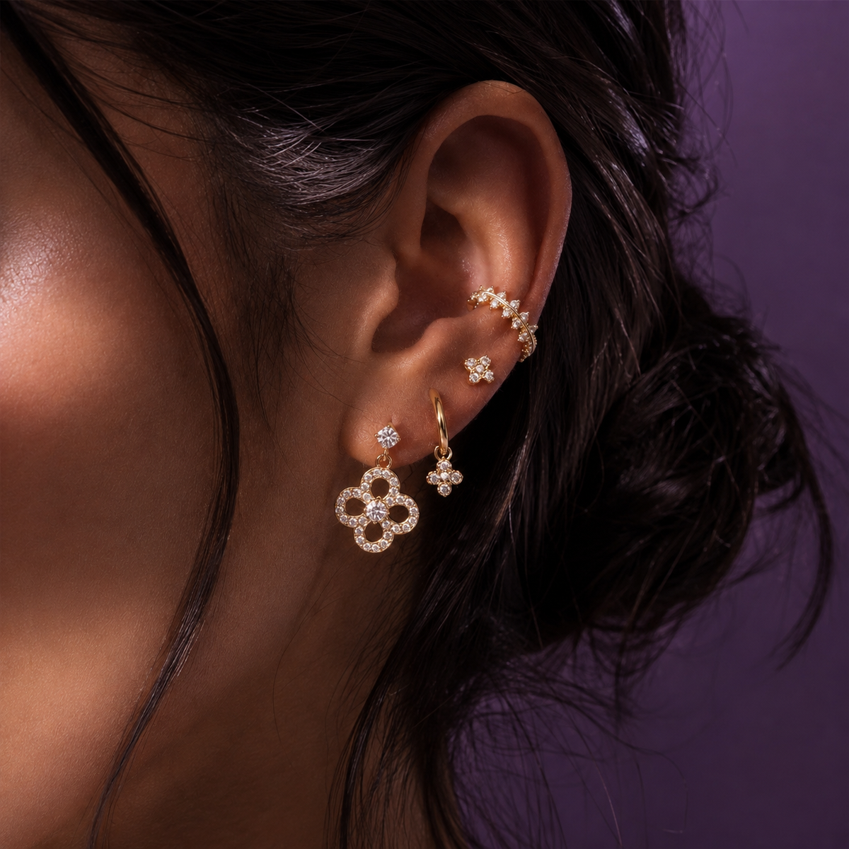 Lucky Luxe Elite Ohrringe - 14K Vergoldet