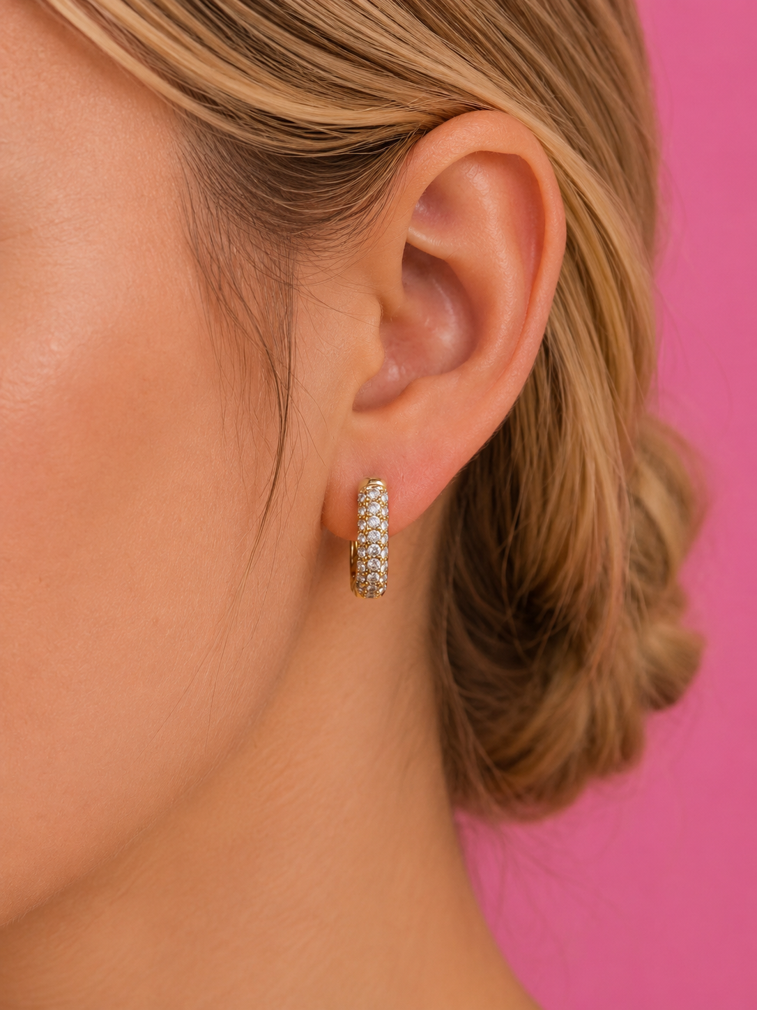 Aurelia Spark Hoops 14K Gold Plated