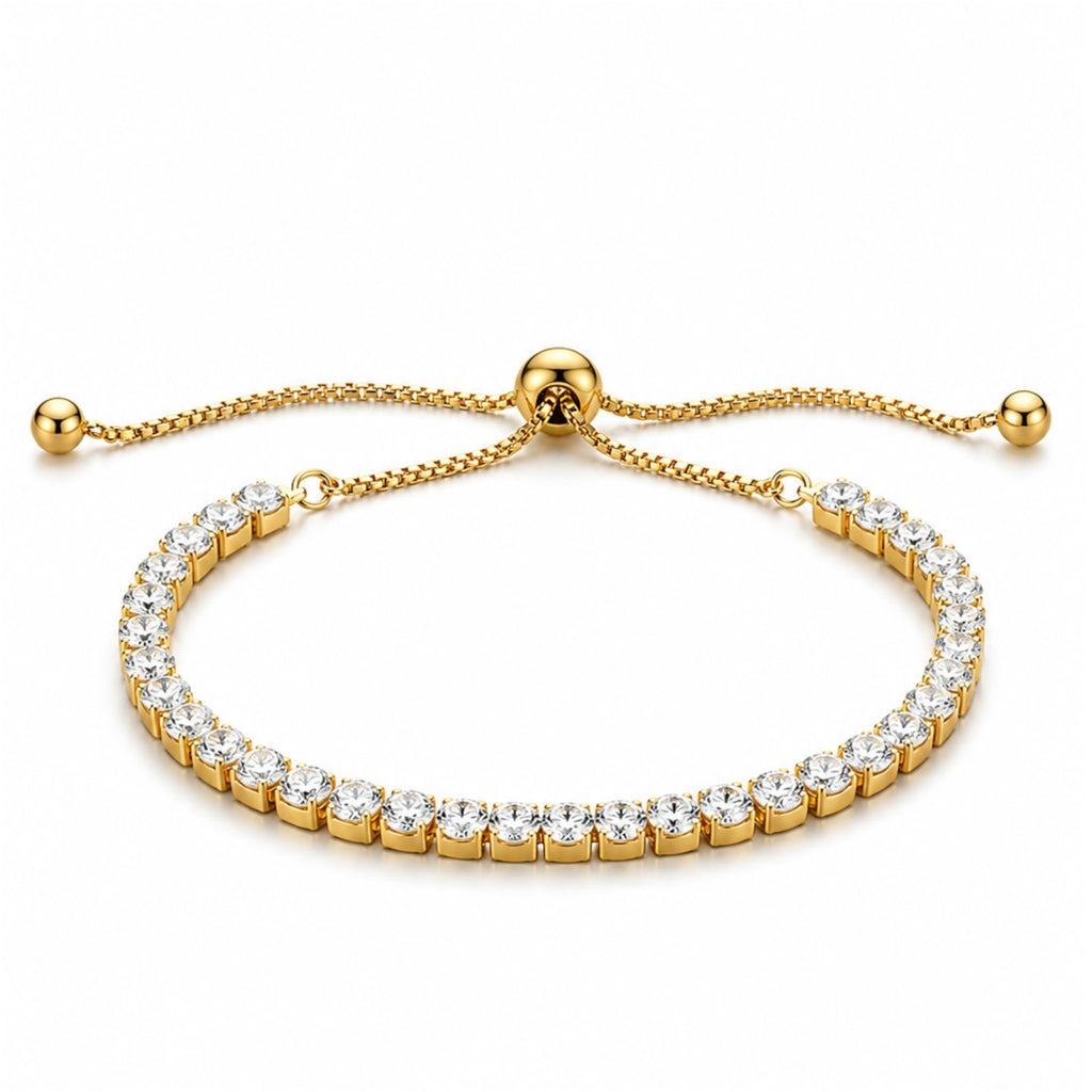 Eclat Tennis Armband 18K Vergoldet