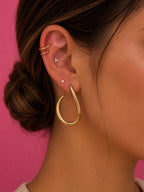 Lunessa Hoops 14K vergoldet