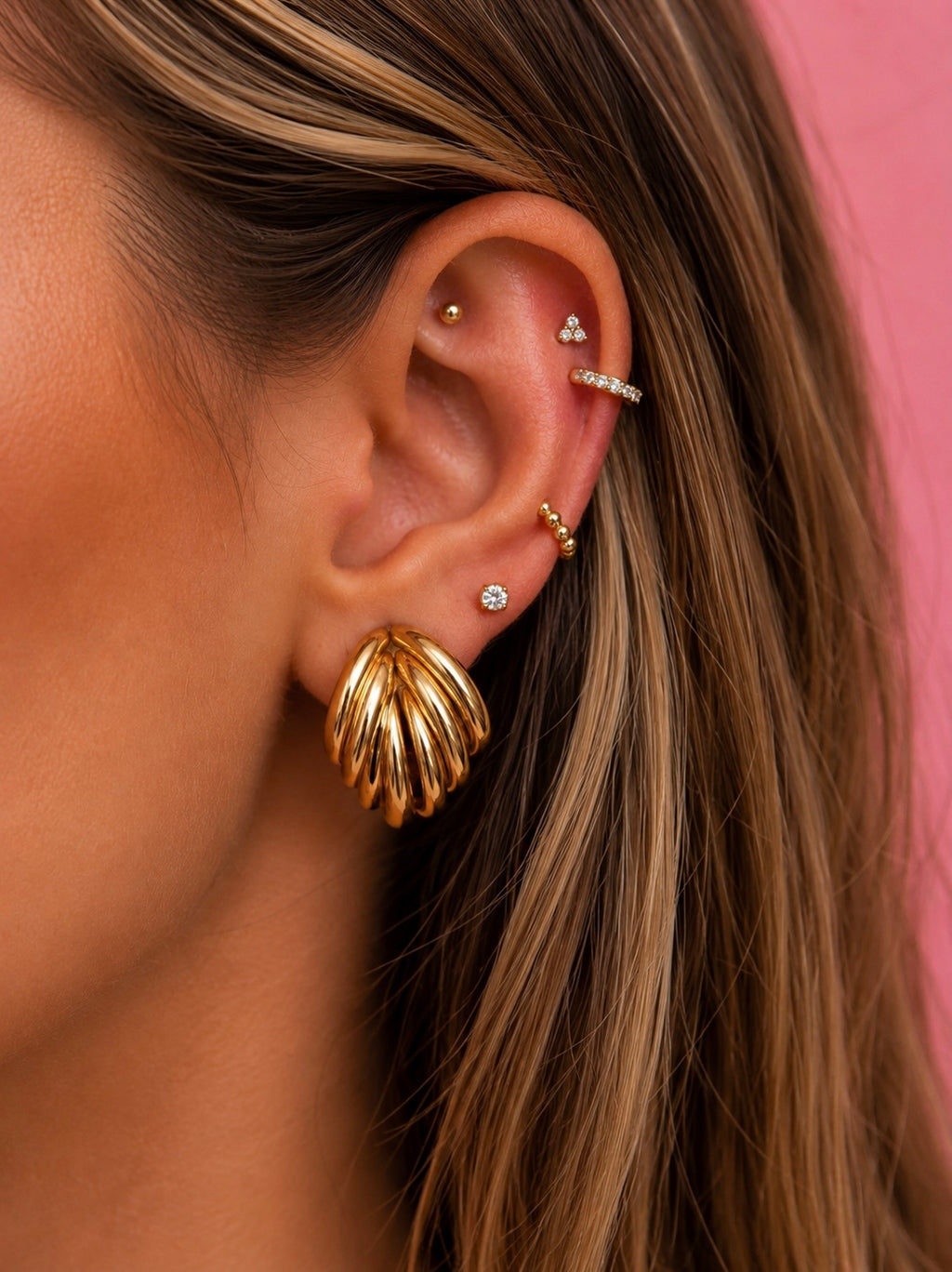 Golden Flow 14K vergoldet