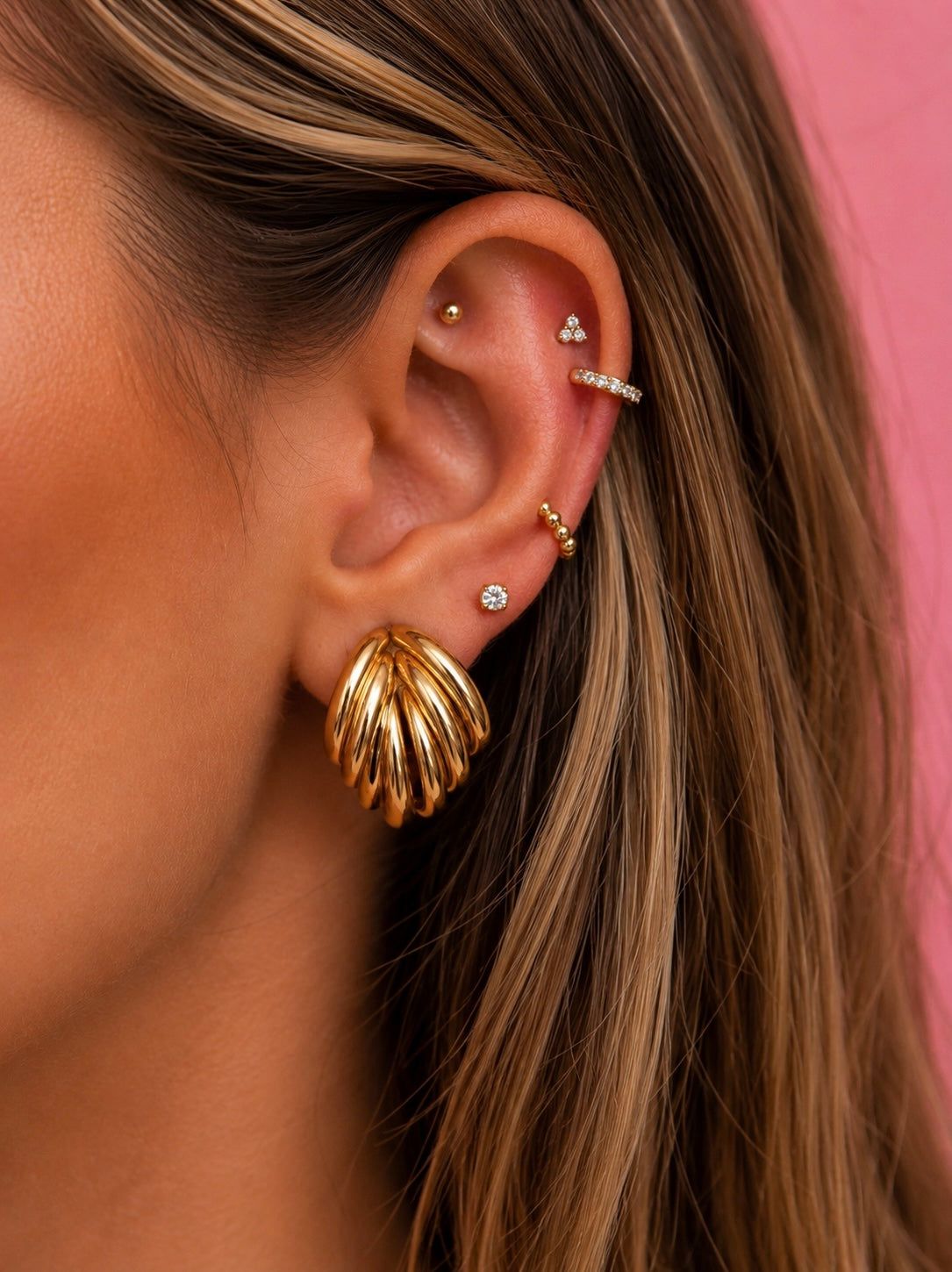 Golden Flow 14K vergoldet