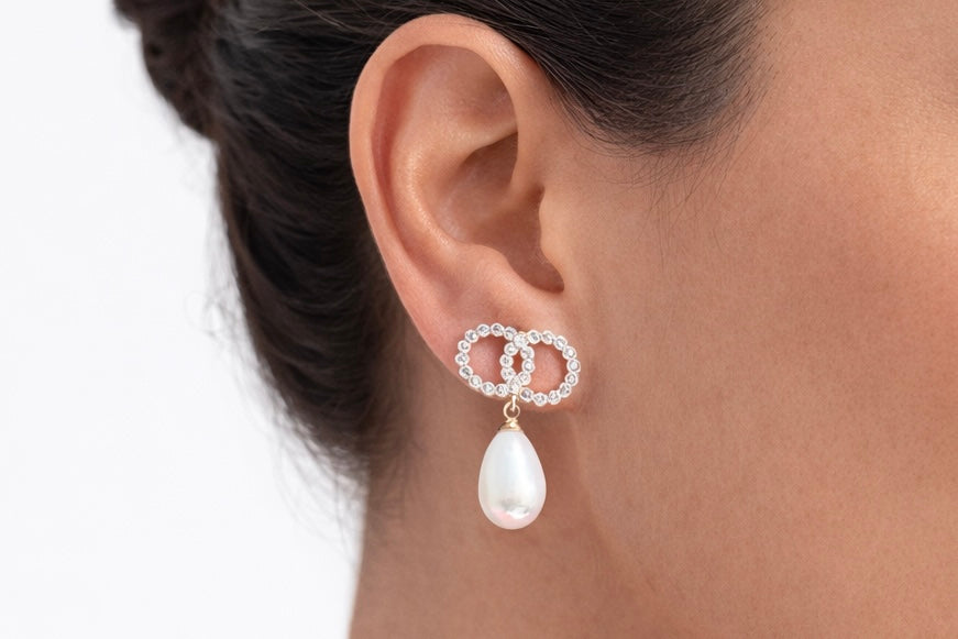 Royal Pearl Zirkonia Ohrringe
