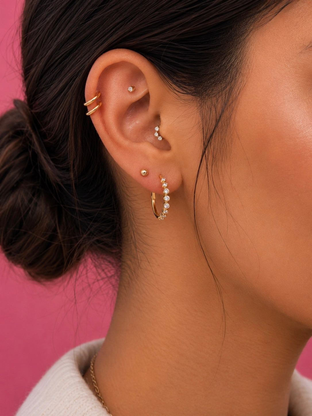 Liora Shine Hoops 14K vergoldet