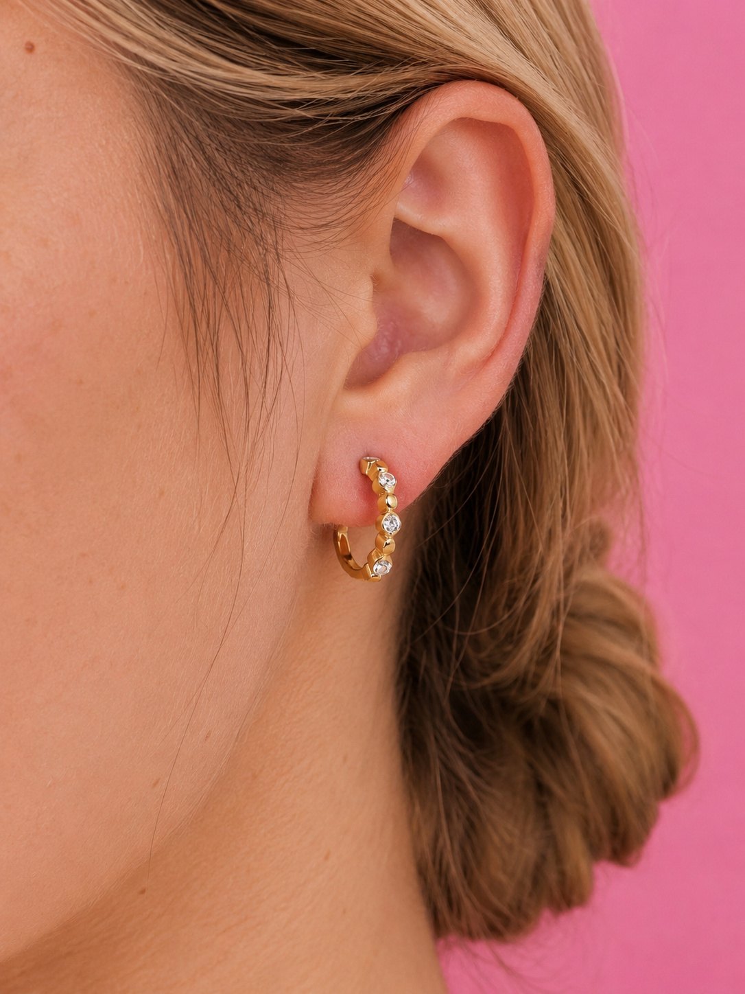 Éclat Royale Hoop 14K Gold Plated