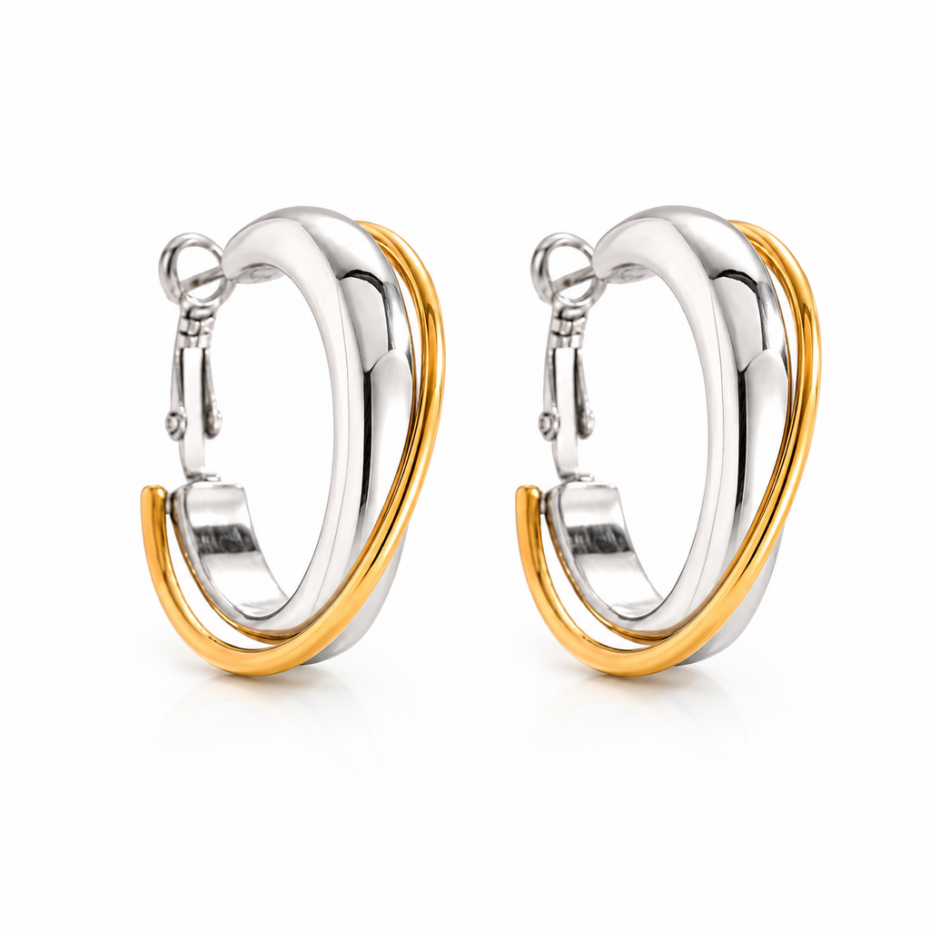 Golden Eclipse Earrings 14K vergoldet