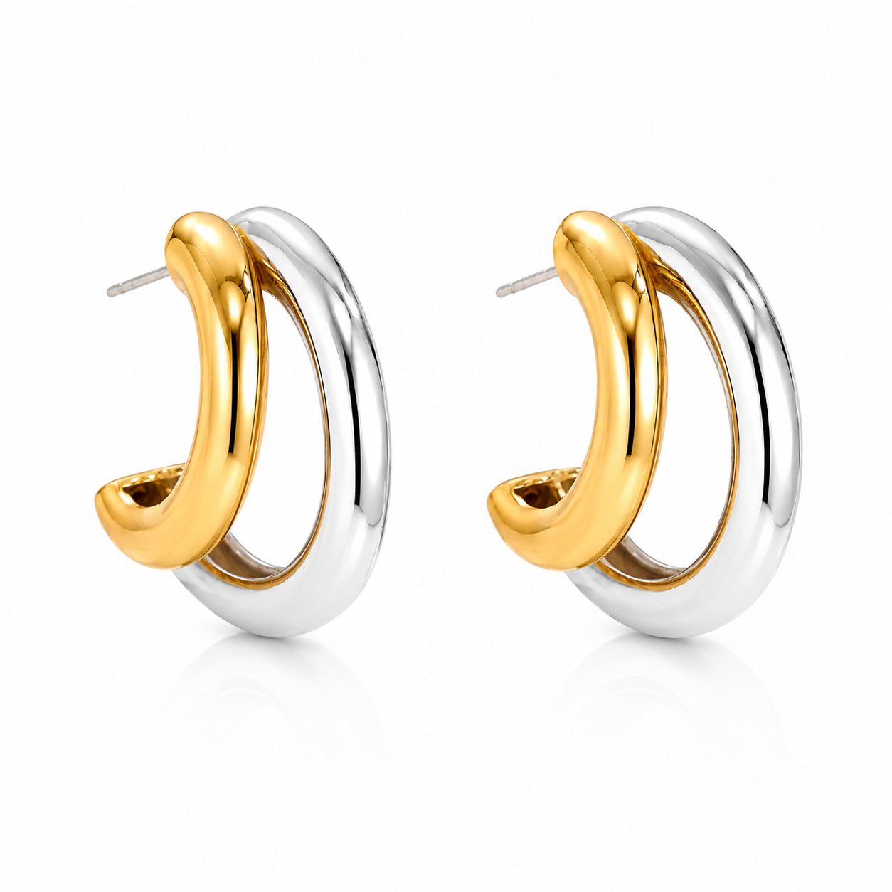 Luxe Curve Earrings 14K Gold Plated