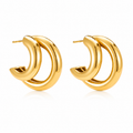 Luxe Curve Earrings 14K vergoldet