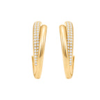 Lunéa Crystal Hoops 14K vergoldet