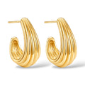 Flow Hoops 14K vergoldet