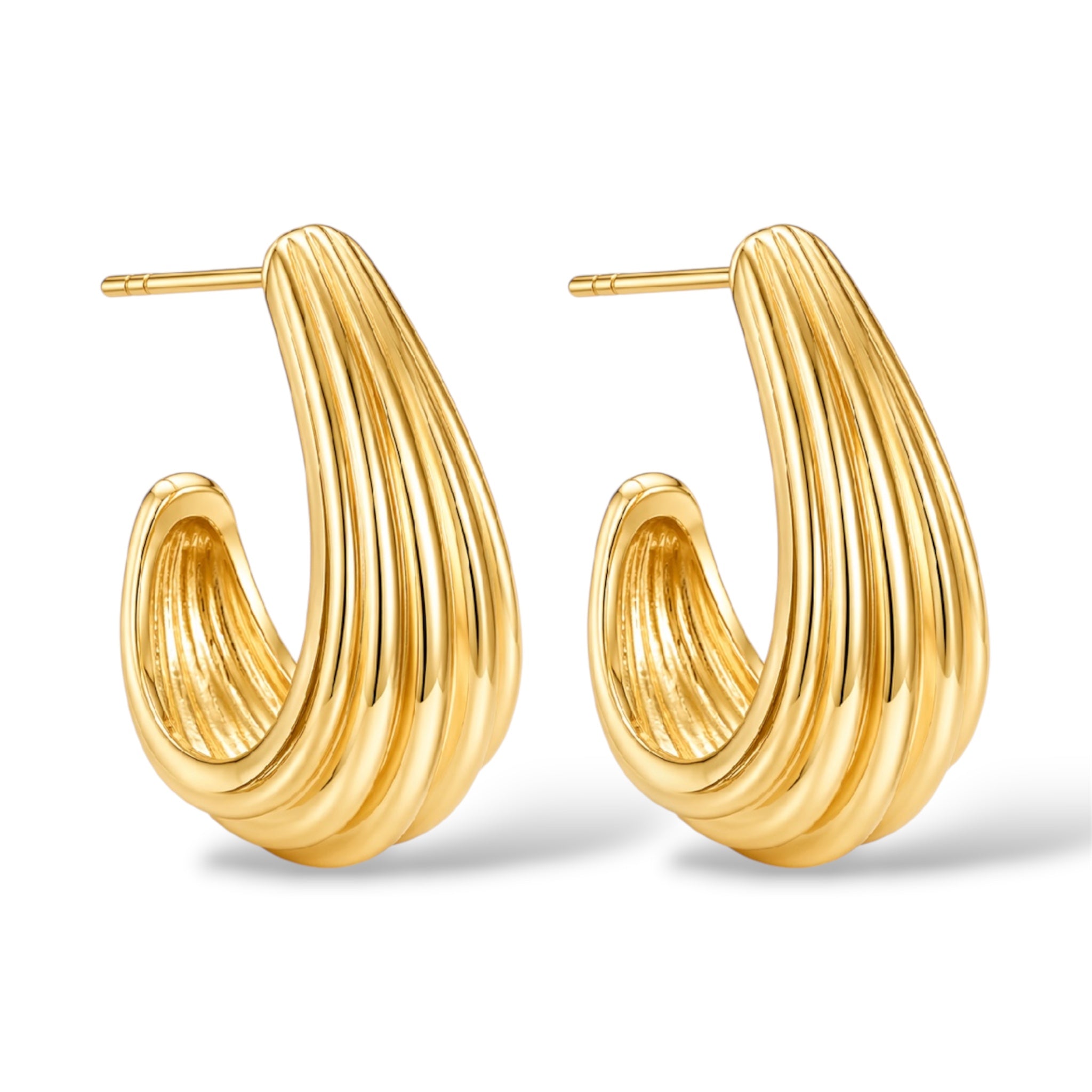 Flow Hoops 14K vergoldet