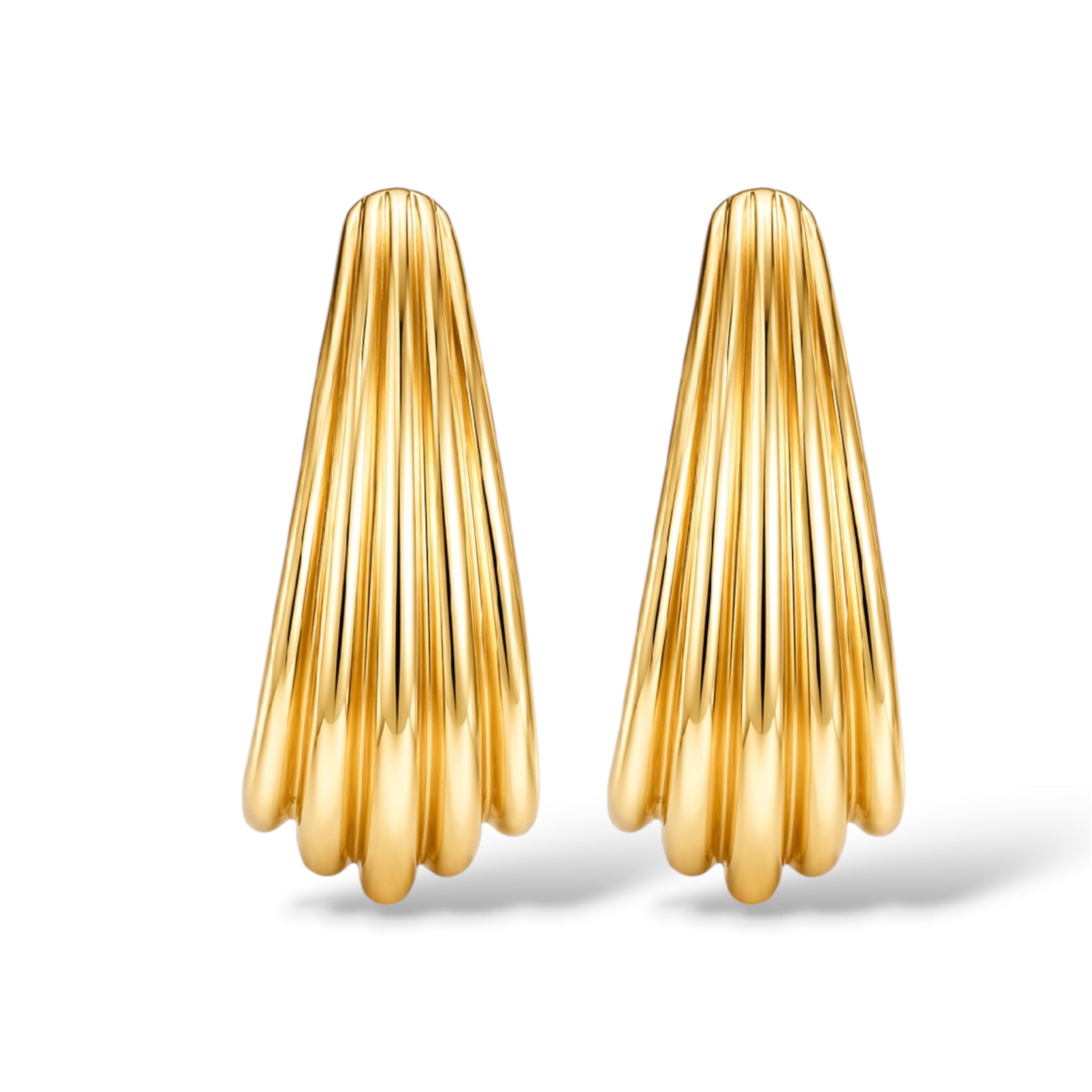 Flow Hoops 14K vergoldet