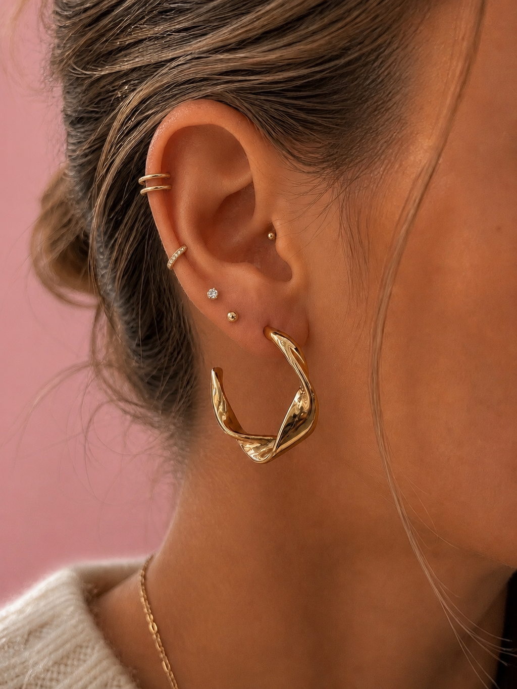 Aura Twist 14K Gold Plated