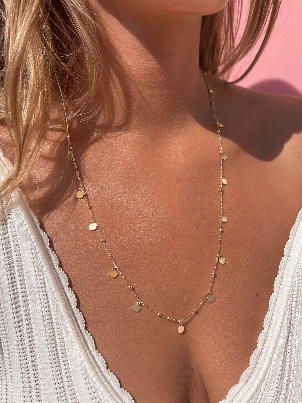 Golden Whisper Necklace 14K vergoldet