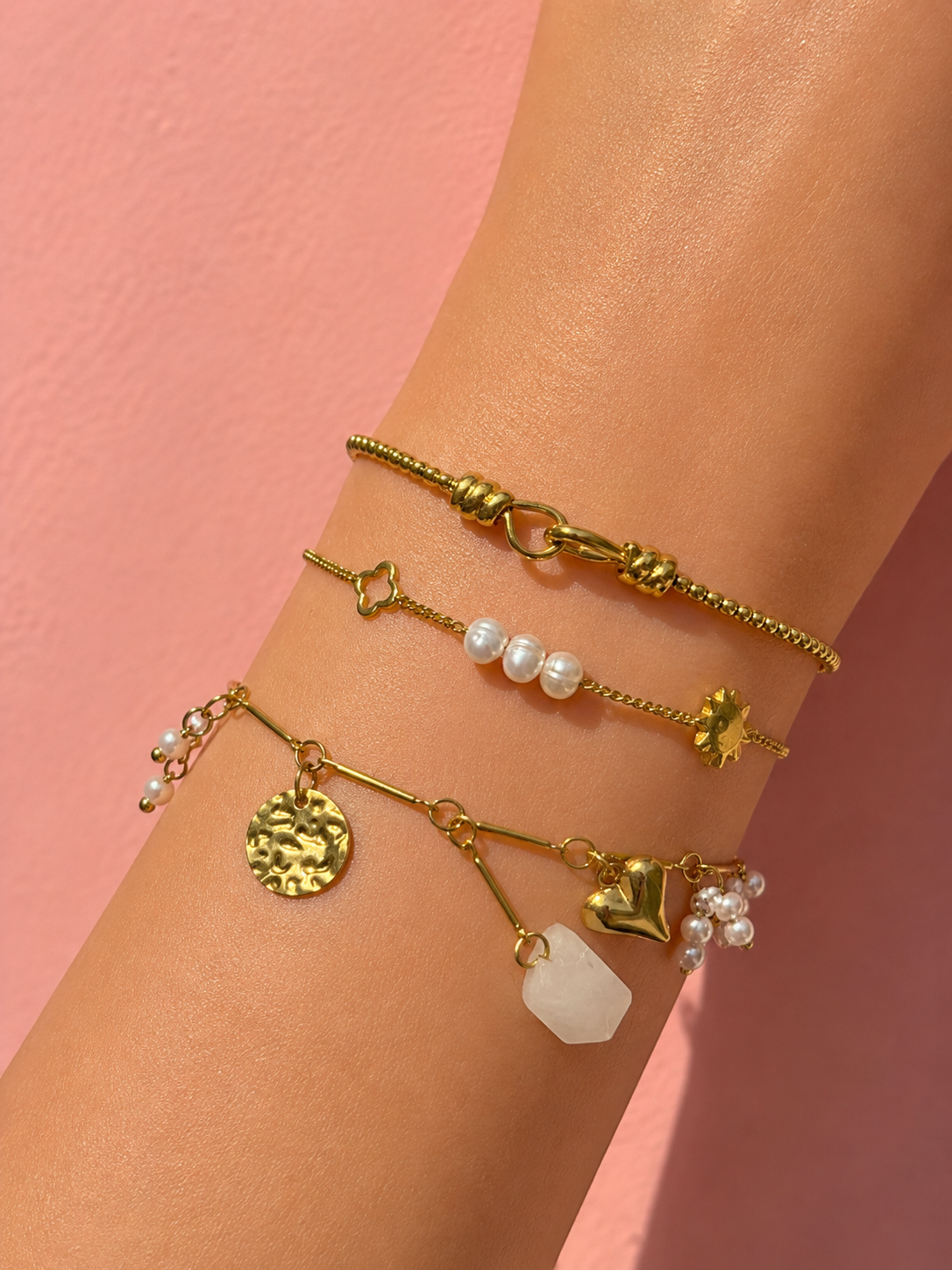 Golden Knot Bracelet 14K vergoldet