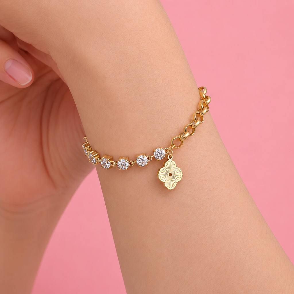 Golden Spark Bracelet 14K vergoldet