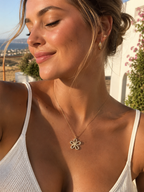 Golden Bloom Necklace 14K vergoldet