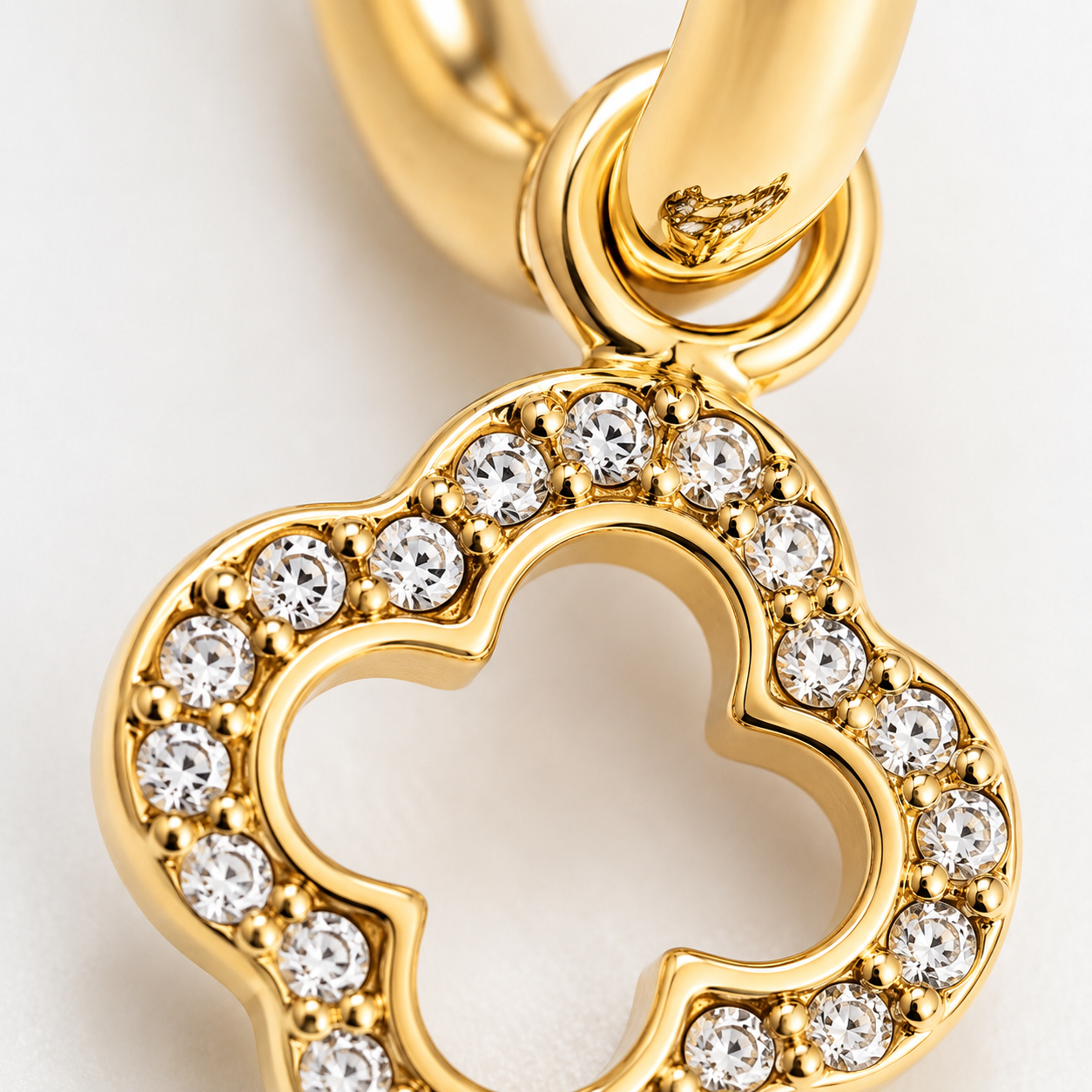 Golden Lucky Clover 14K vergoldet