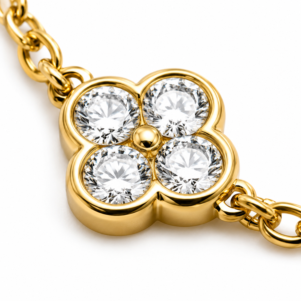 Royal Clover Bracelet 14K Gold Plated