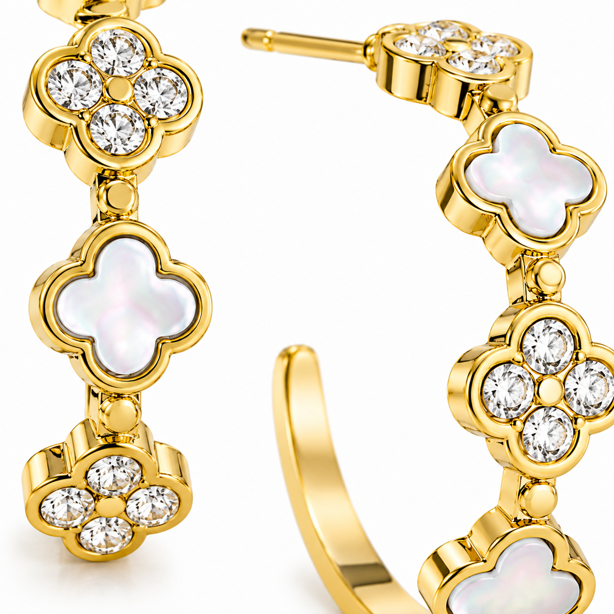 Lucky Clover Luxe 14K vergoldet