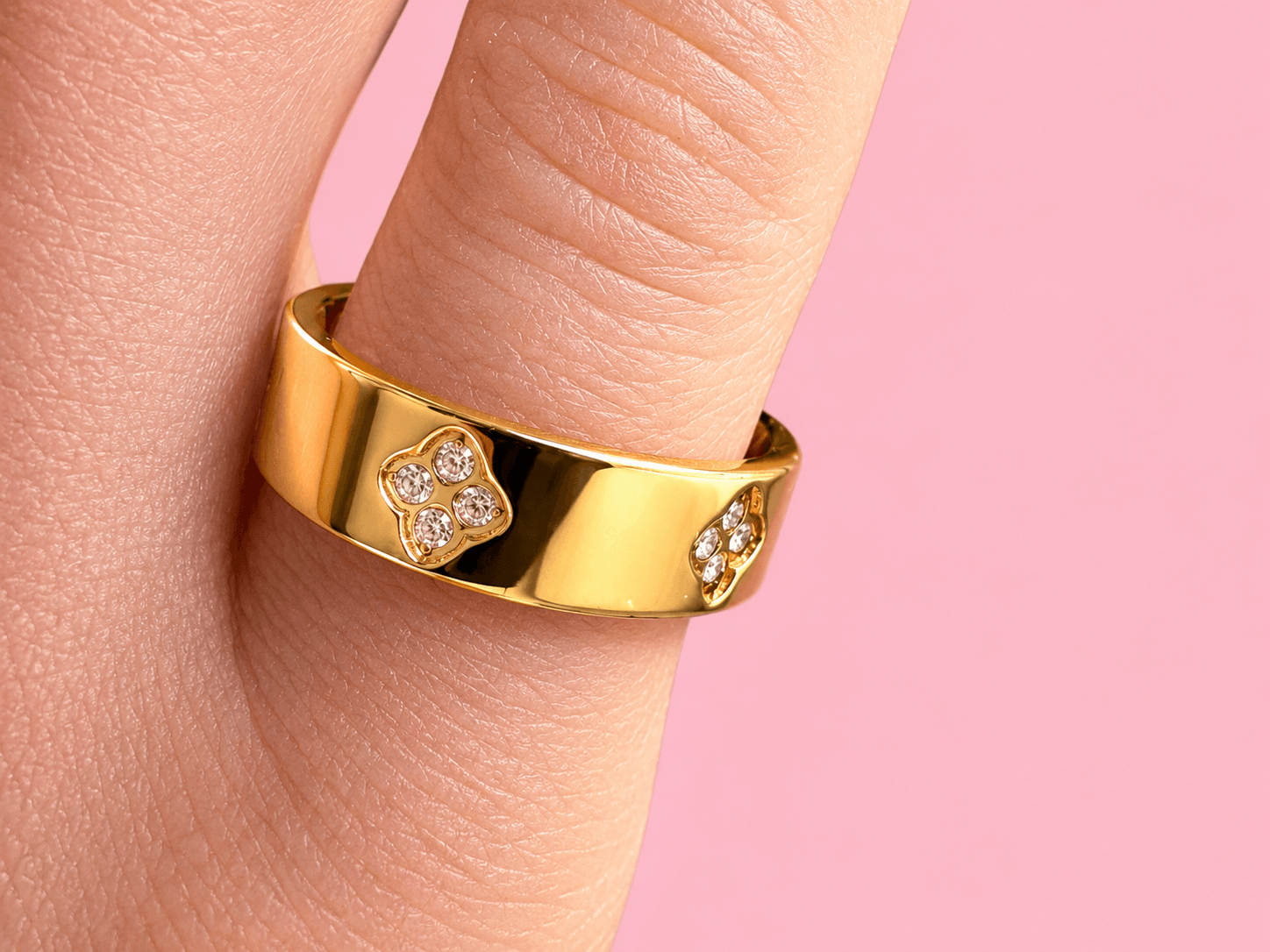 Lucky Glow Ring Edelstahl