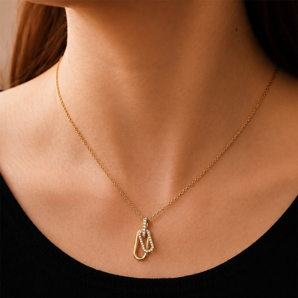 Pave Soul Necklace 14K gold plated