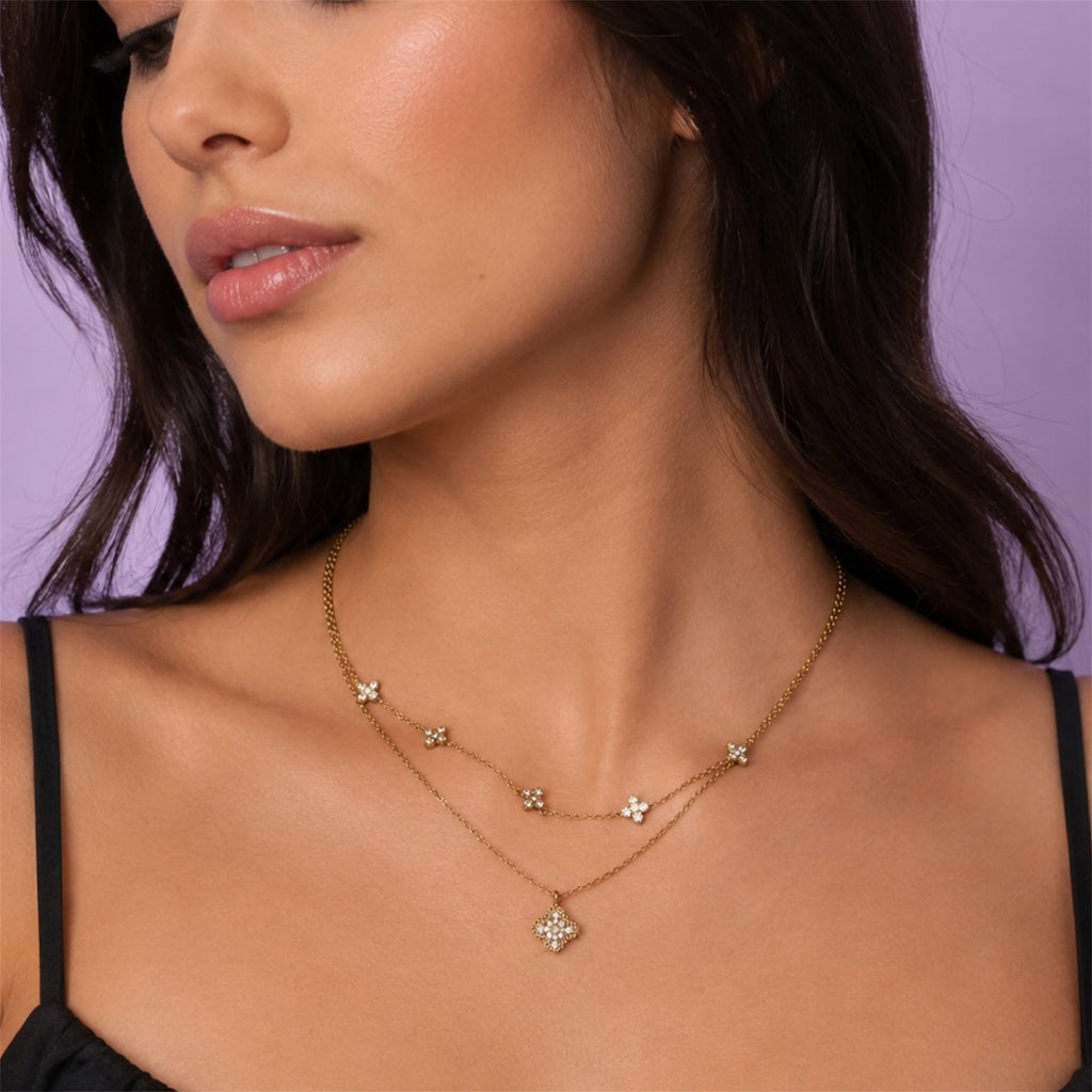 Royal Queen Necklace 14K vergoldet