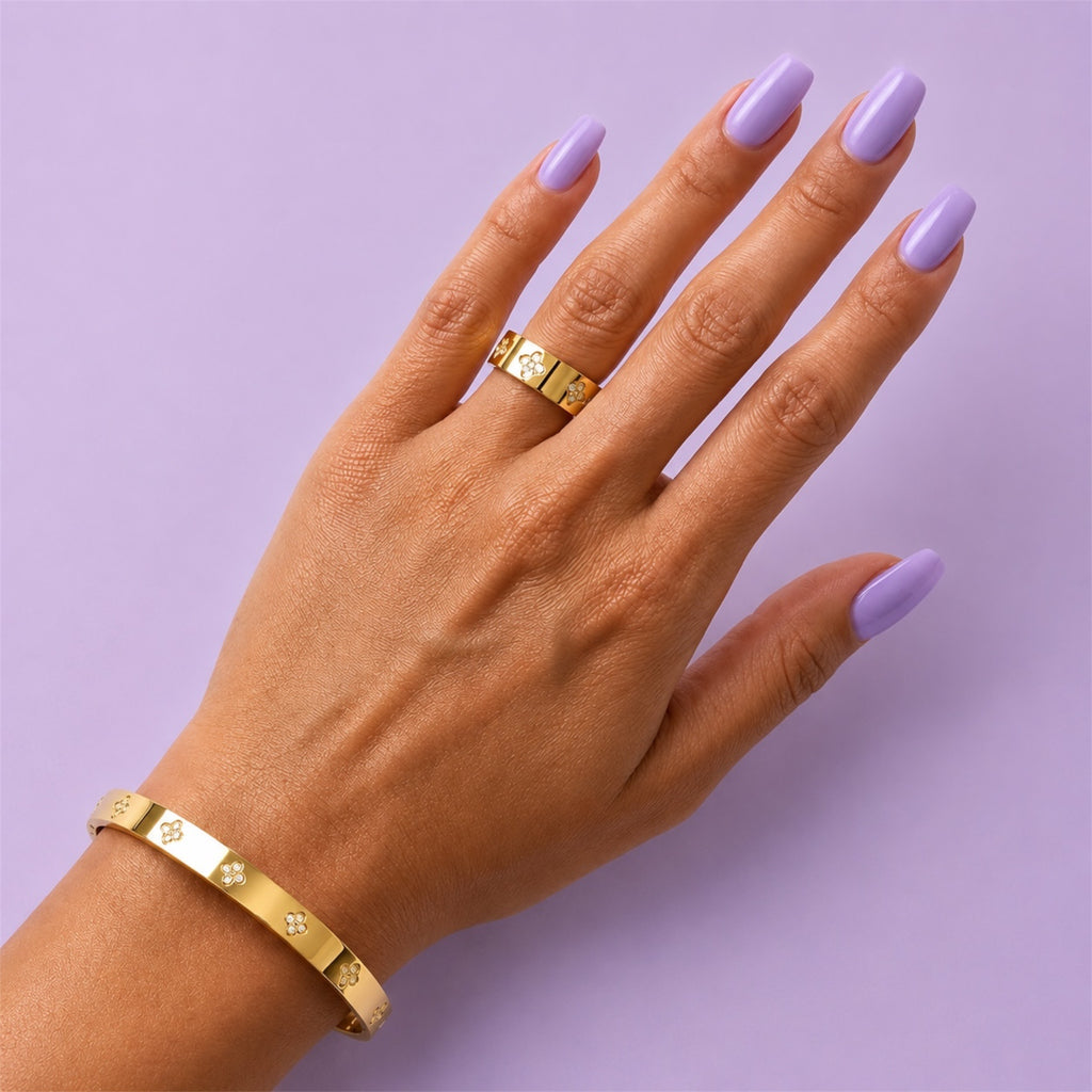 Lucky Glow Ring 18K vergoldet