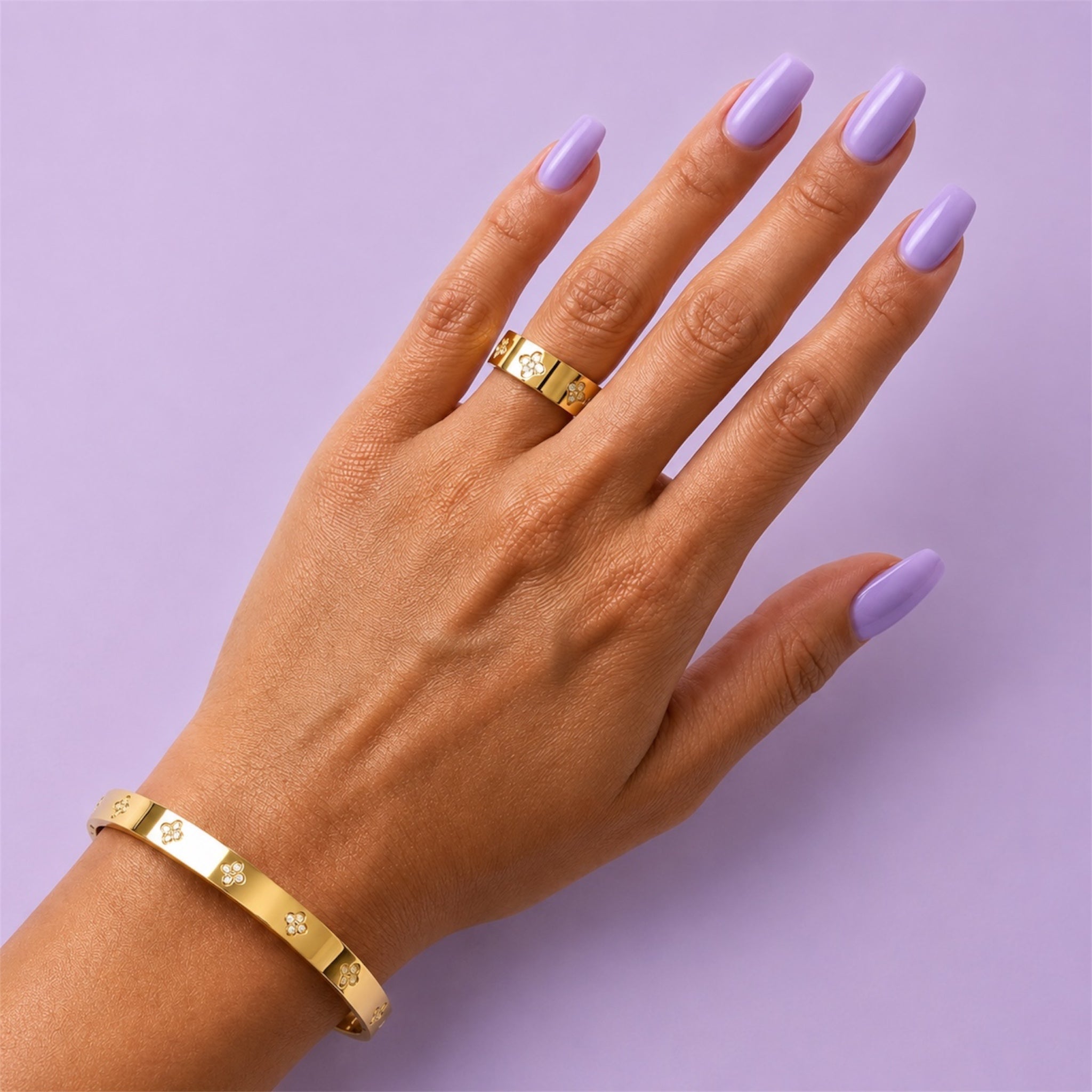 Lucky Glow Ring 18K vergoldet
