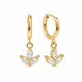 Diamond Leaf 14K Vergoldet