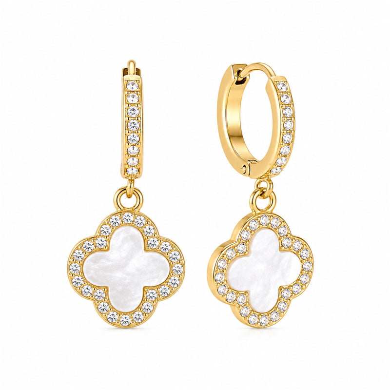 Lucky Blossom Royale Ohrringe - 14K Vergoldet