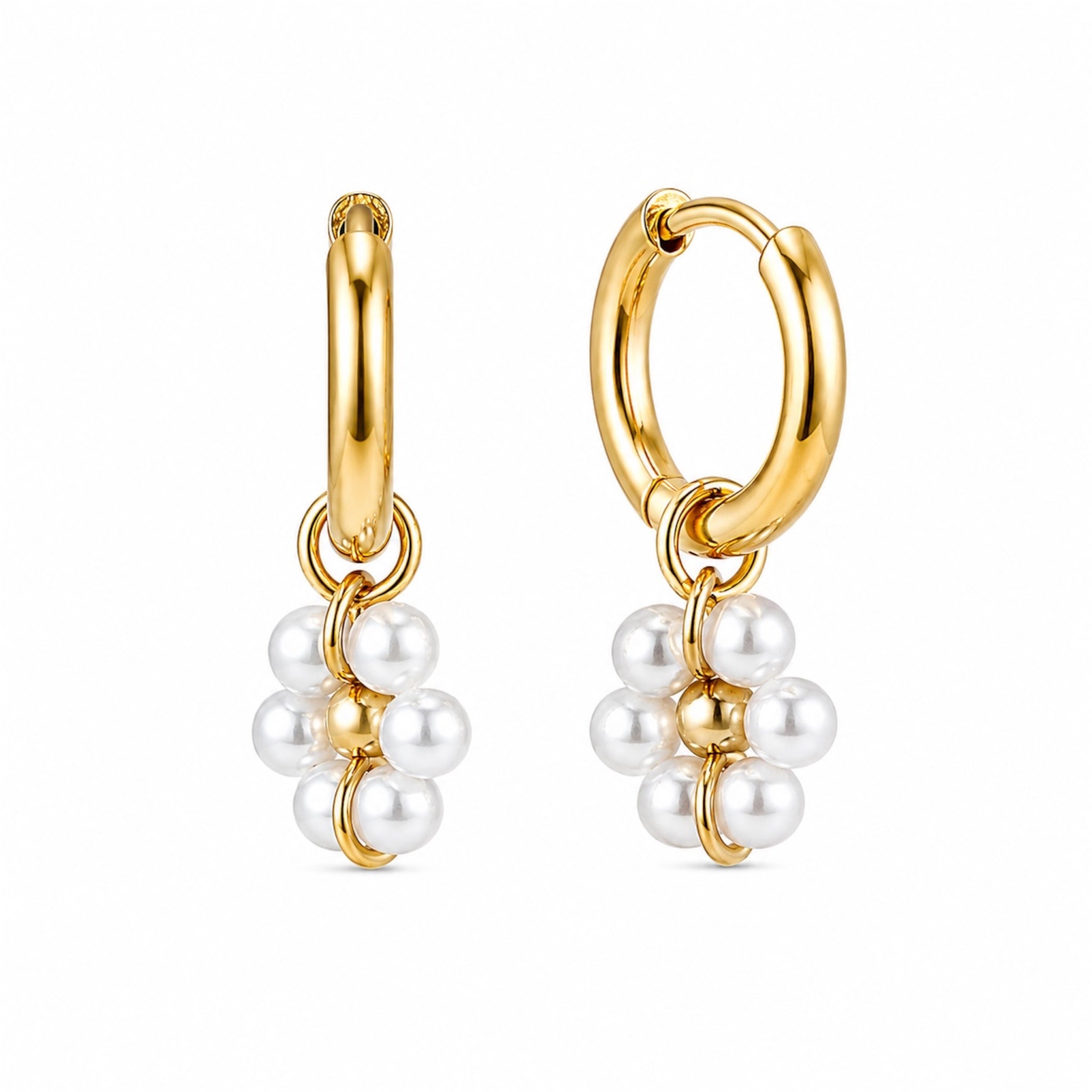 Flower Pearl 14K Vergoldet