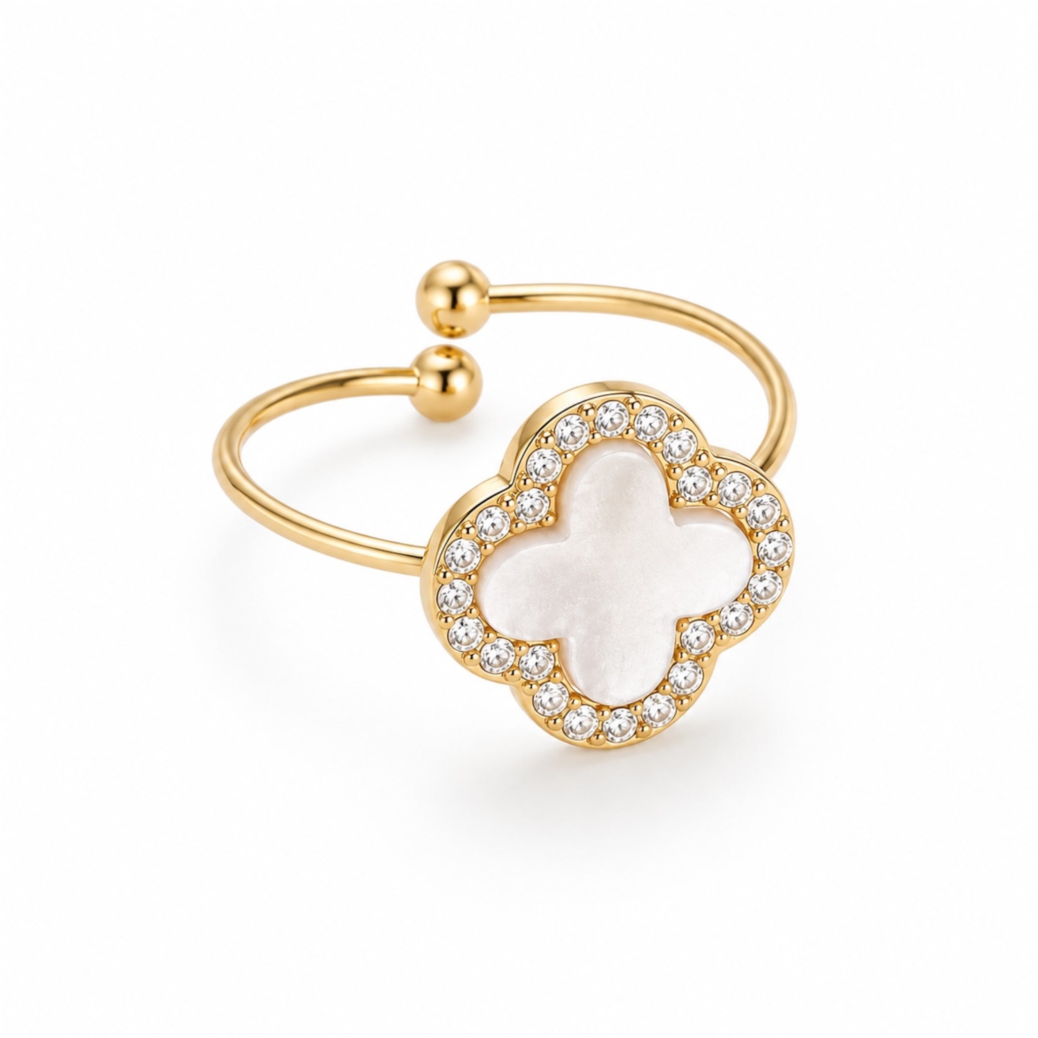 Lucky Blossom Ring 14K Vergoldet