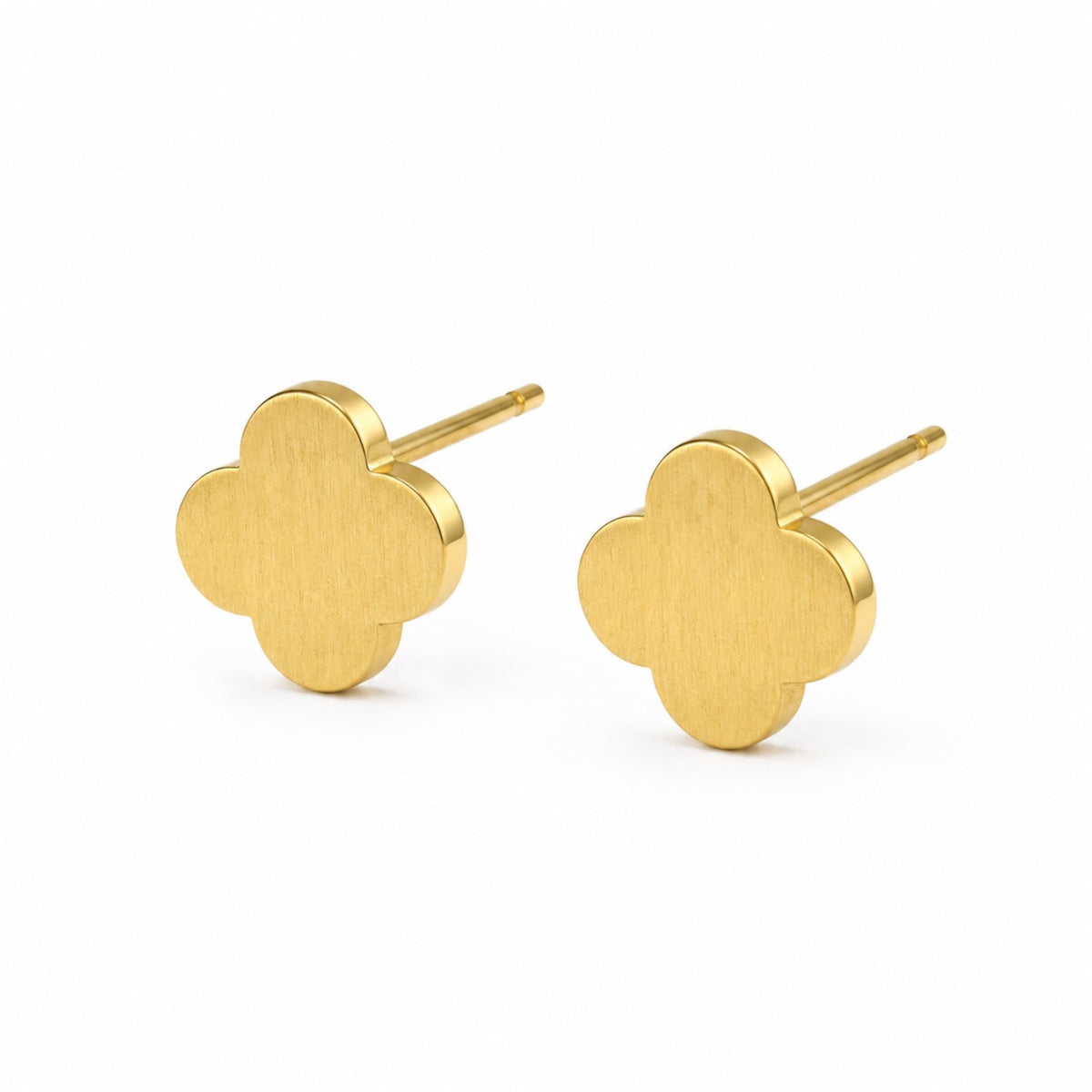 Lucky Clover Ohrstecker 14K Vergoldet