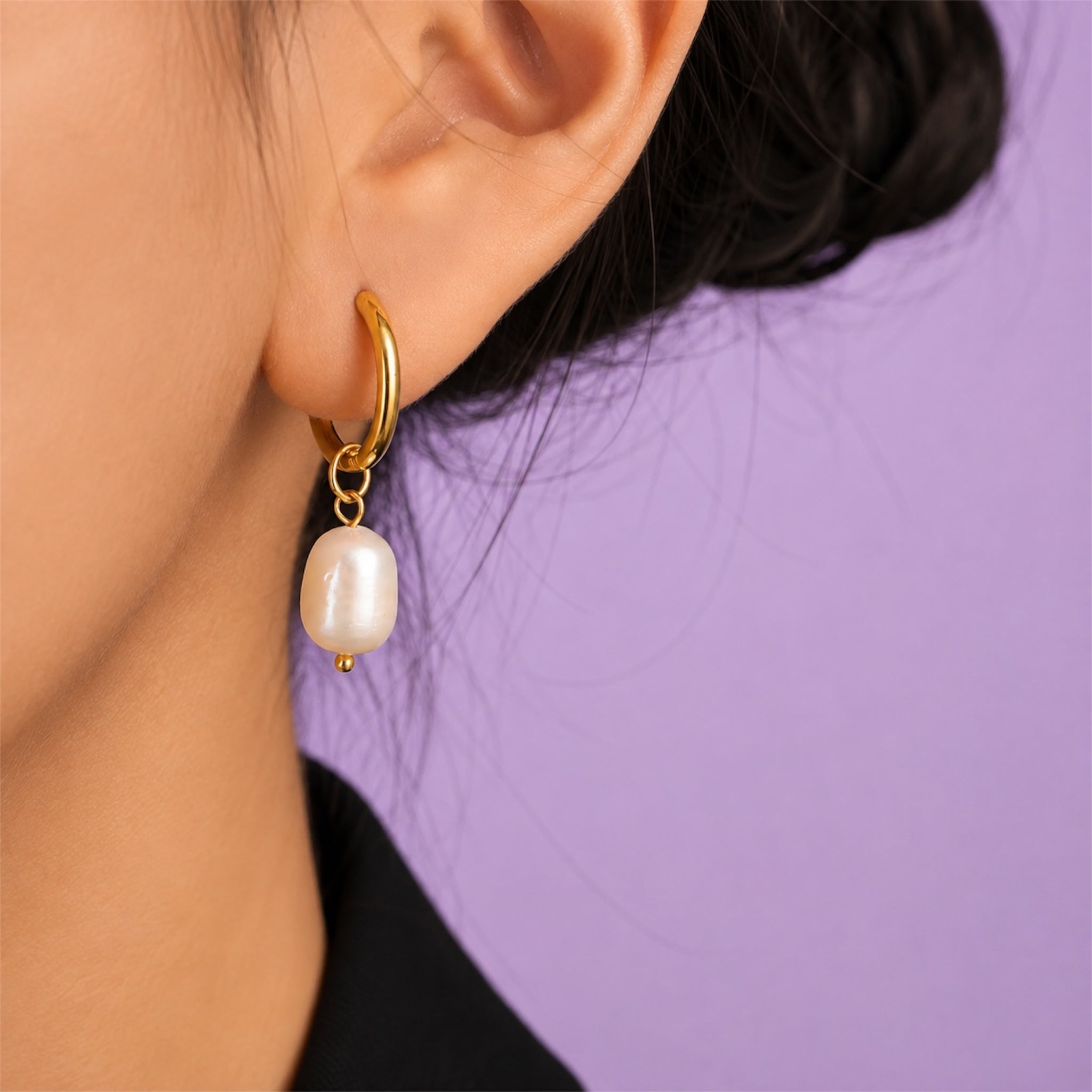 Royal Pearl Ohrringe - 18K vergoldet