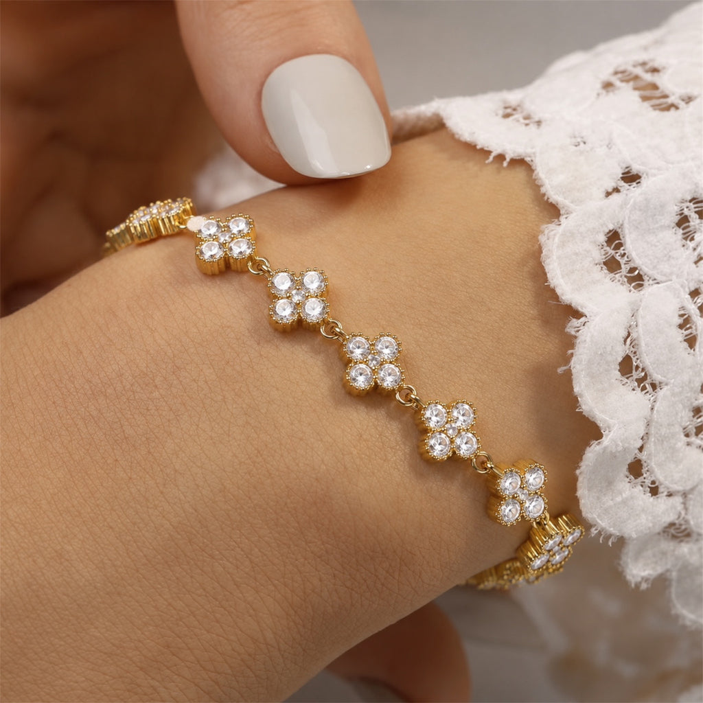 Luxe Edition Clover Armband – 14K vergoldet