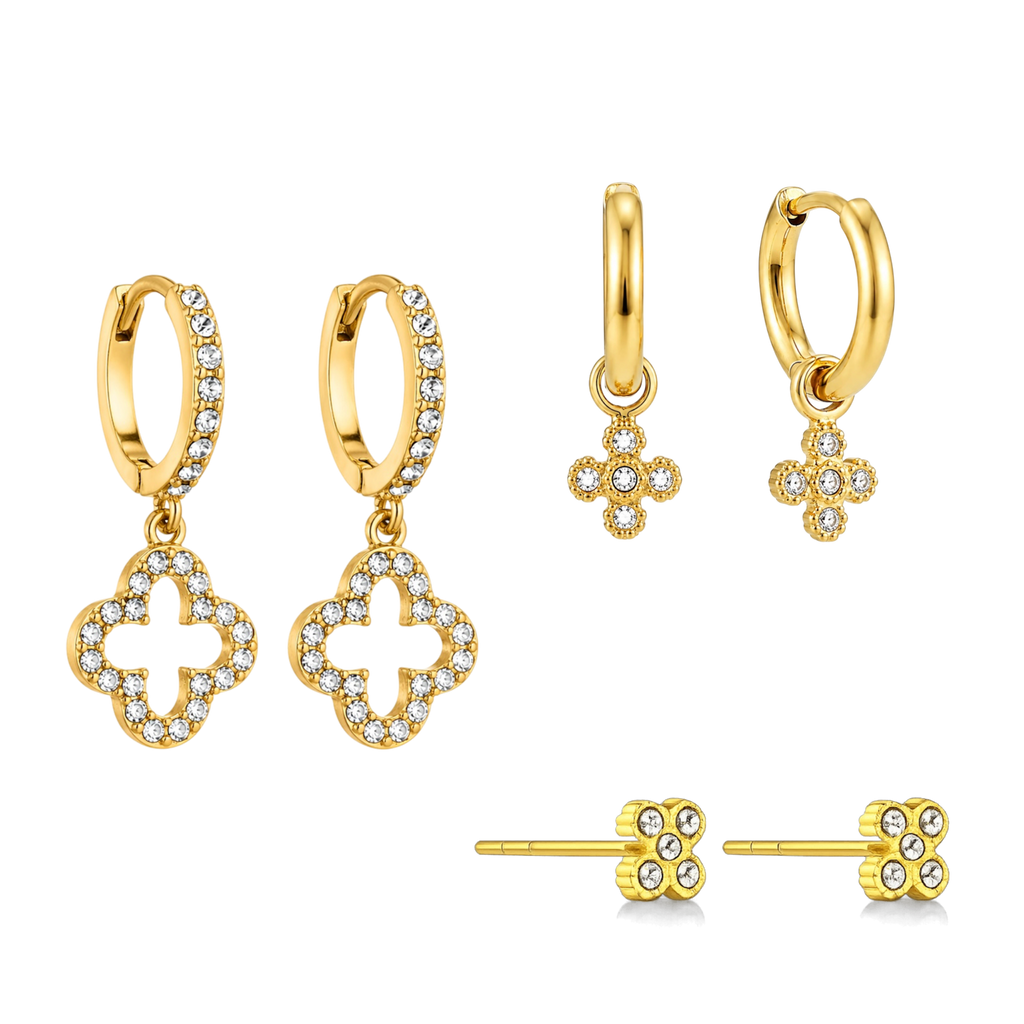 Lucky Ohrringset - 14K Vergoldet